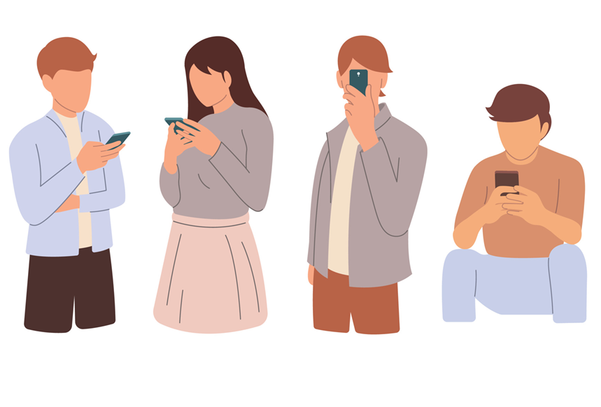 Scrolldaddy people on phones